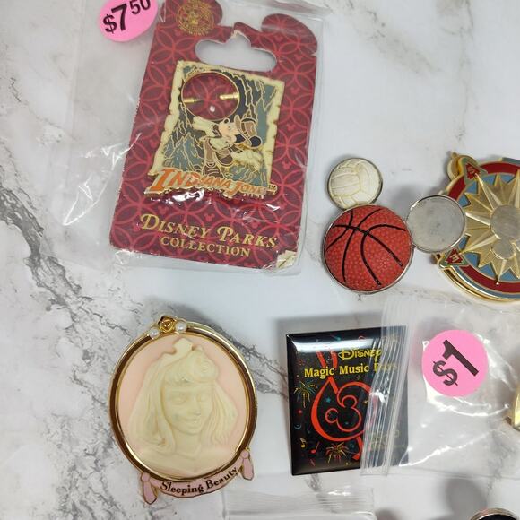 Disney Enamel Pin Lot (10) AS IS - Perfect for Crafts - Picture 2 of 5